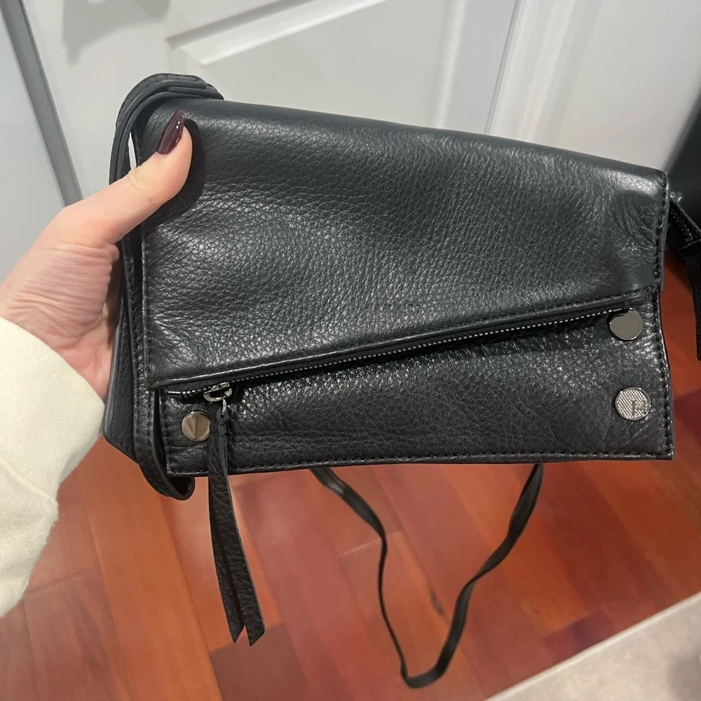 Hammitt Black Leather Crossbody Bag - Picture 2 of 2